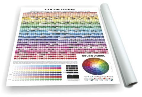 COLOR GUIDE  for process printing and web design