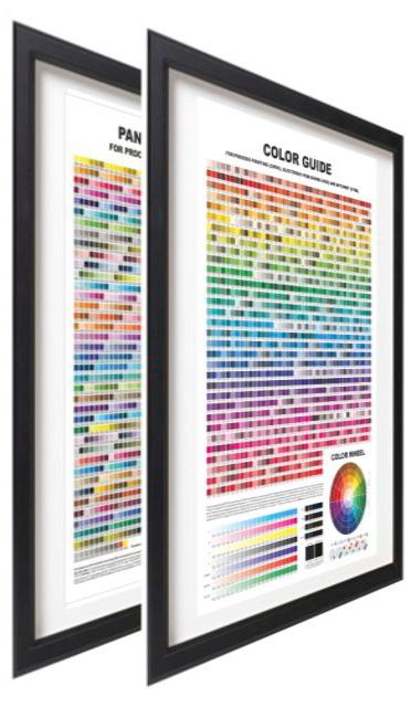 Coated PANTONE COLORS + COLOR GUIDE... for process printing and web design